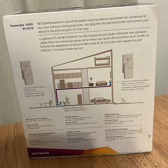 NETGEAR Powerline 1000 Mbps, 1 Gigabit Port (PL1000-1010PAS) - Picture 2 of 3